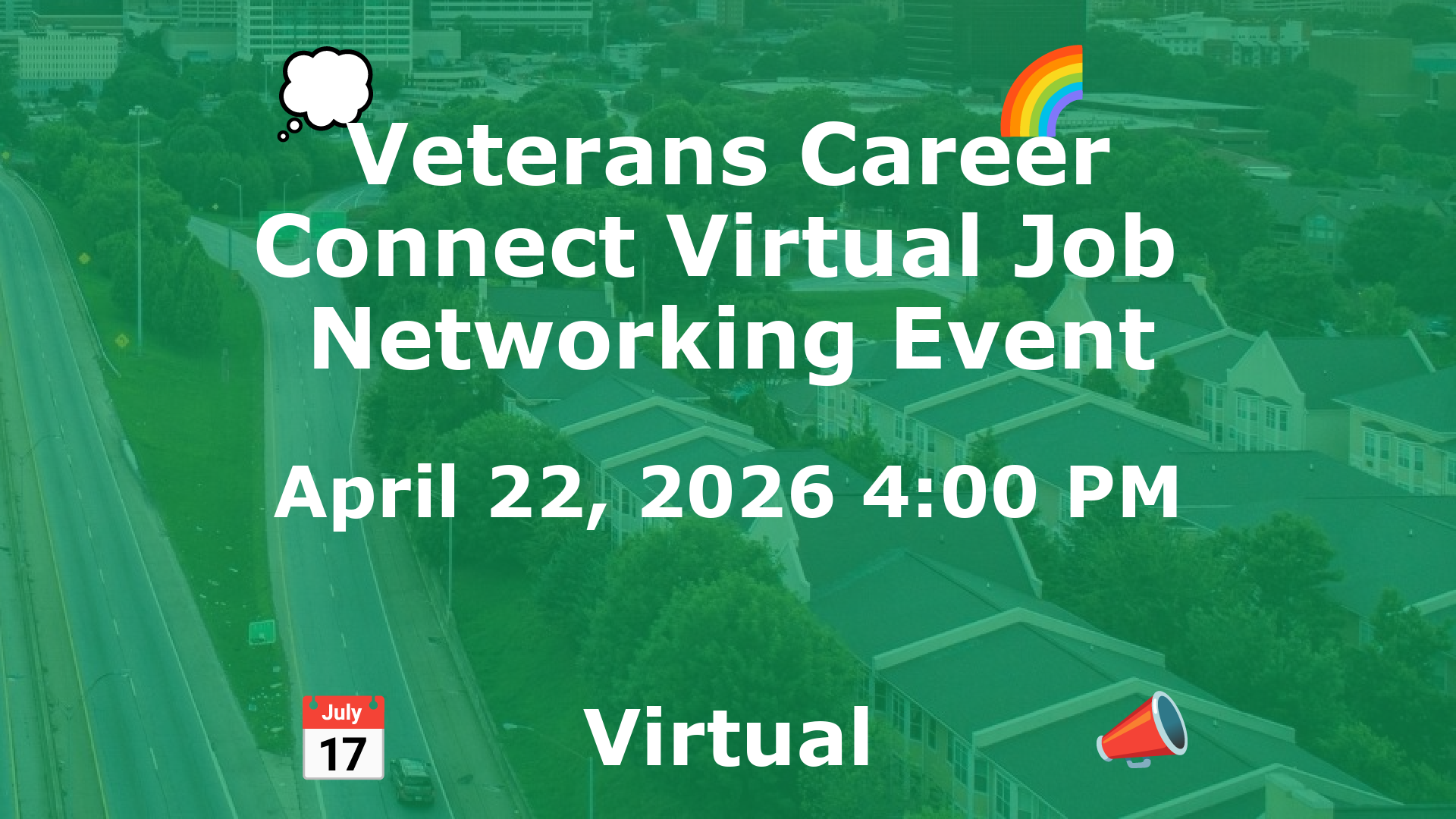 Veterans Career Connect Virtual Job  Networking Event event image